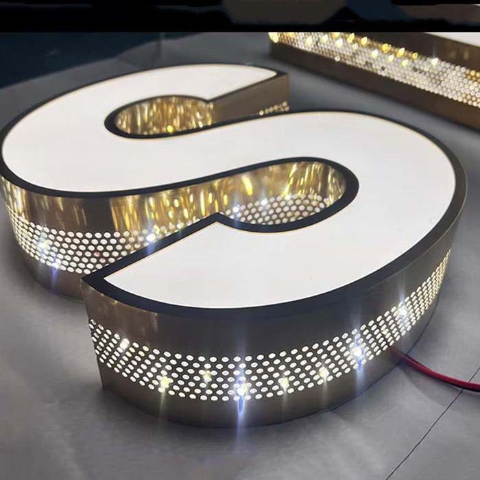 Mirror finish channel letters packed for wholesale export