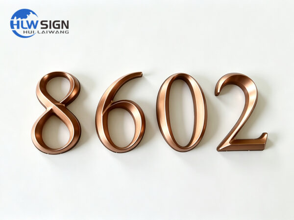 3D Embossed Metal Letters — view 2