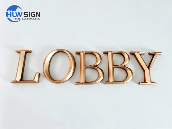 3D Embossed Metal Letters — view 4