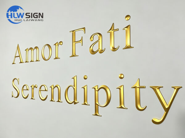 3D Embossed Metal Letters — view 5