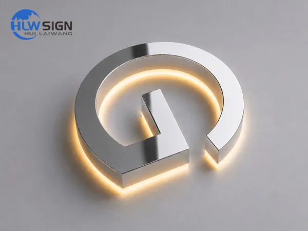 Logotipo LED retroiluminado premium 4