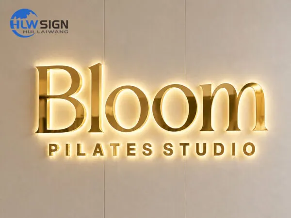 Logotipo LED retroiluminado premium 5