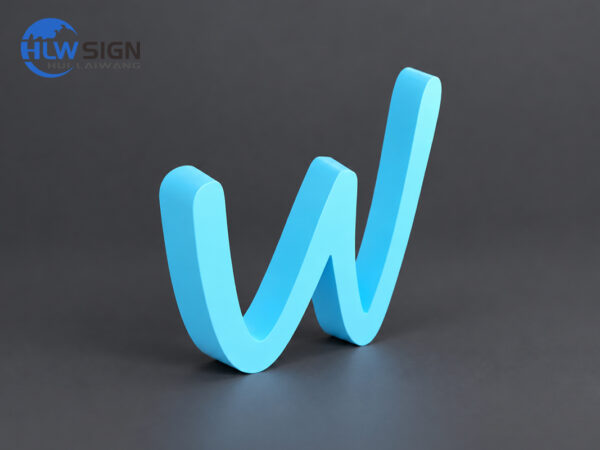 Baked enamel non-illuminated stainless steel 3D letters