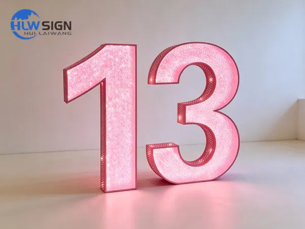 Enseigne diamant LED 4