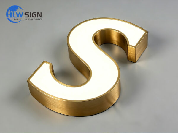 Stainless Steel Trim Front Lit Led Letters Outdoor — view 3