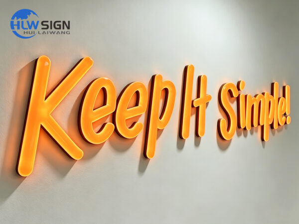 Half-Round Neon Letters — view 2