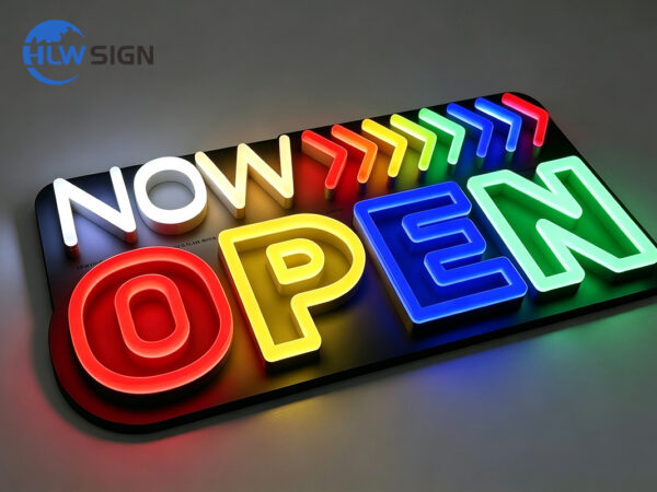 Half-Round Neon Letters — view 3