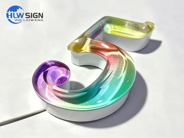 Letras acrílicas efecto jelly 2