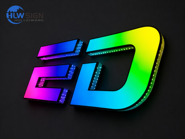 Custom Side-Perforated LED Channel Letters — view 5